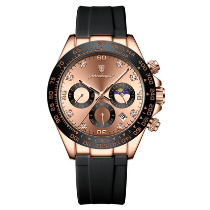 Multi-Functional MenS Watch Silicone Strap-Free Shipping - aurelia-clothing-8955