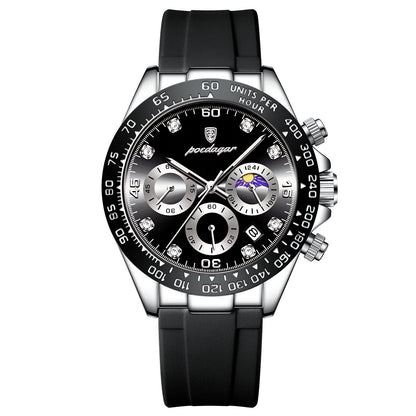 Multi-Functional MenS Watch Silicone Strap-Free Shipping - aurelia-clothing-8955
