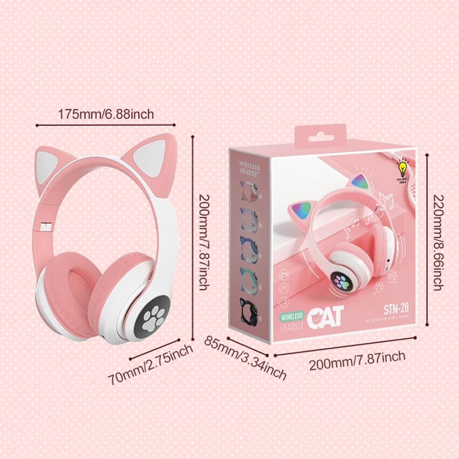 Music Headset Glowing Cat Ear-Free Shipping - aurelia-clothing-8955