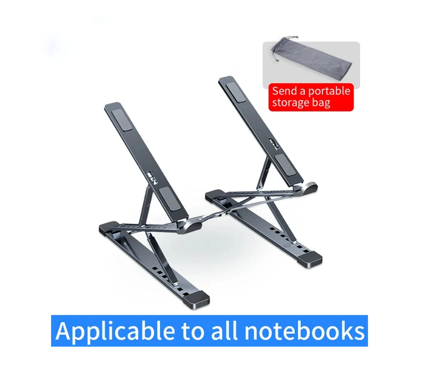 N8 Laptop Stand Adjustable Aluminum Desktop Cooling Pad for Macbook Notebook Bracket Support Foldable Portable Laptop Holder - Free Shipping - aurelia-clothing-8955