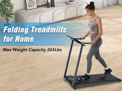 NEW Folding Treadmills Walking Pad Treadmill for Home Office -2.5HP Walking Treadmill With Incline Bluetooth Speaker - Free Shipping - aurelia-clothing-8955
