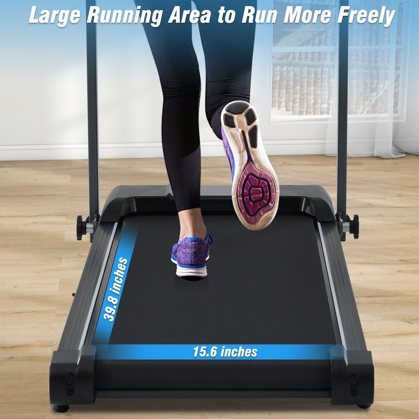 NEW Folding Treadmills Walking Pad Treadmill for Home Office -2.5HP Walking Treadmill With Incline Bluetooth Speaker - Free Shipping - aurelia-clothing-8955