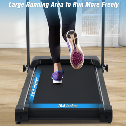 NEW Folding Treadmills Walking Pad Treadmill for Home Office -2.5HP Walking Treadmill With Incline Bluetooth Speaker - Free Shipping - aurelia-clothing-8955