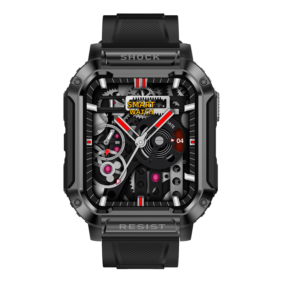 NK36 Bluetooth smart watch heart rate blood pressure blood oxygen monitoring multi sport mode - Free Shipping - aurelia-clothing-8955