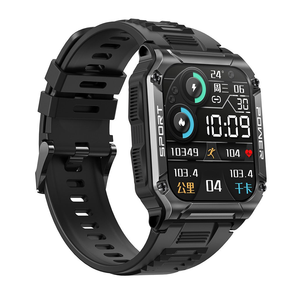 NX6 smart watch Bluetooth call 1.95 inch large screen compass heart rate blood oxygen IP68 waterproof - Free Shippinh - aurelia-clothing-8955