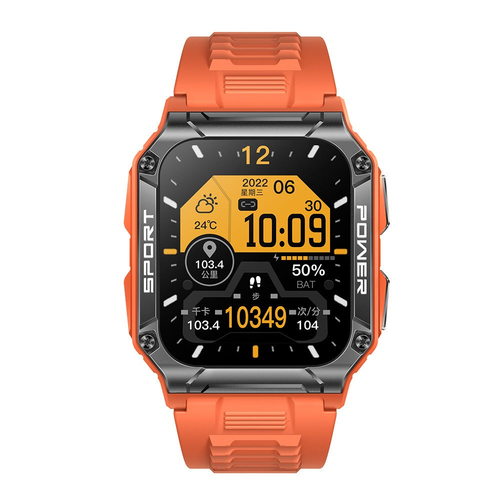 NX6 smart watch Bluetooth call 1.95 inch large screen compass heart rate blood oxygen IP68 waterproof - Free Shippinh - aurelia-clothing-8955