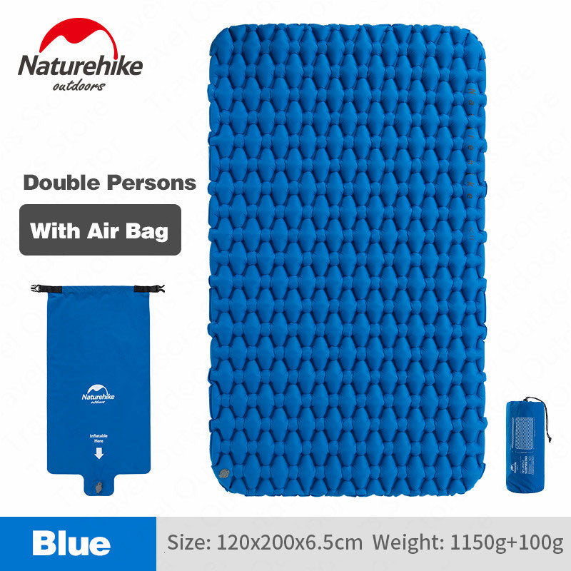 Naturehike Outdoor Camping Mat Inflatable Bag Inflatable Tent Sleeping Pad Ultralight Portable Picnic Air Mat Camping Picnic Pad - Free Shipping - aurelia-clothing-8955