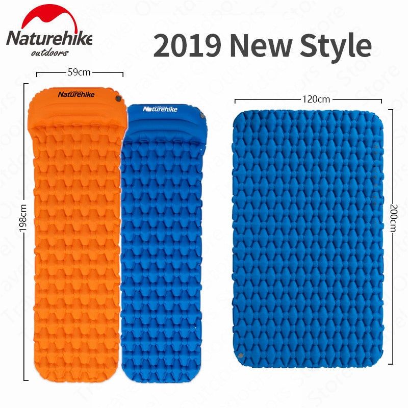 Naturehike Outdoor Camping Mat Inflatable Bag Inflatable Tent Sleeping Pad Ultralight Portable Picnic Air Mat Camping Picnic Pad - Free Shipping - aurelia-clothing-8955
