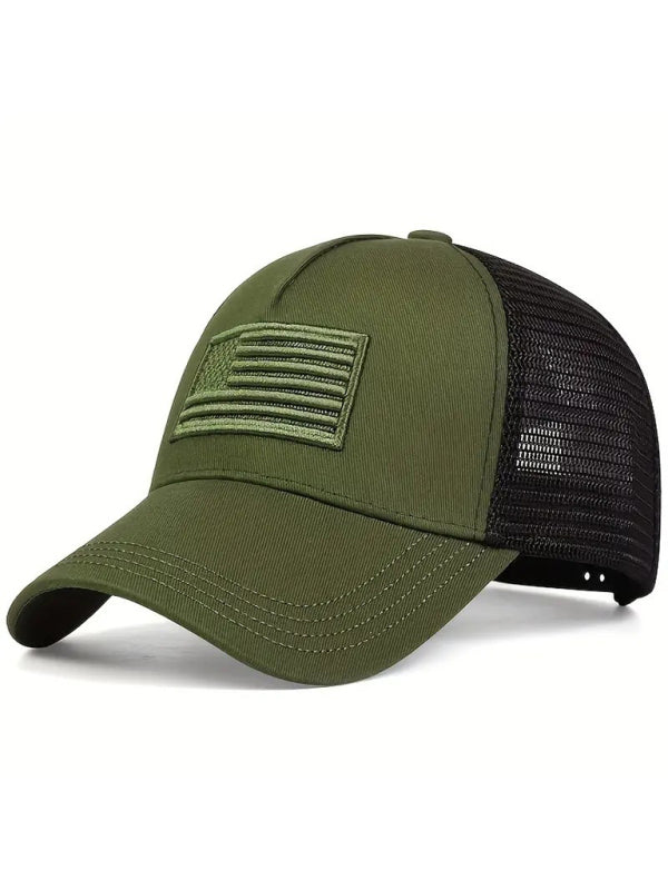 New American Flag CamouflageSolid Color Baseball Cap - Free Shipping - aurelia-clothing-8955