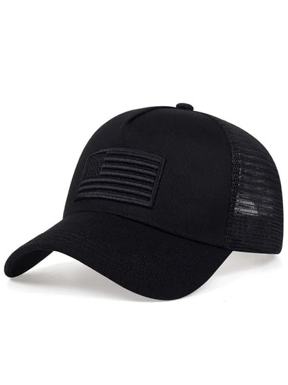 New American Flag CamouflageSolid Color Baseball Cap - Free Shipping - aurelia-clothing-8955