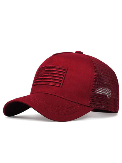New American Flag CamouflageSolid Color Baseball Cap - Free Shipping - aurelia-clothing-8955