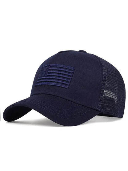 New American Flag CamouflageSolid Color Baseball Cap - Free Shipping - aurelia-clothing-8955