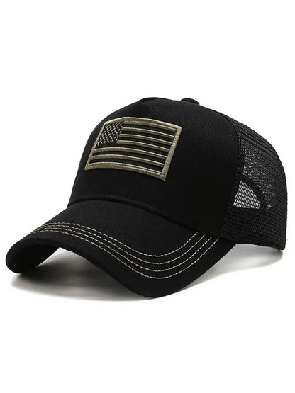 New American Flag CamouflageSolid Color Baseball Cap - Free Shipping - aurelia-clothing-8955
