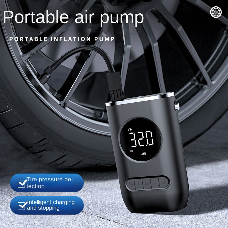 New Car Portable Inflator Pump Mini Bicycle Electric Tire Handheld Wireless Charging Super Car Inflator Pump - Free Shipping - aurelia-clothing-8955