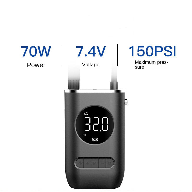 New Car Portable Inflator Pump Mini Bicycle Electric Tire Handheld Wireless Charging Super Car Inflator Pump - Free Shipping - aurelia-clothing-8955