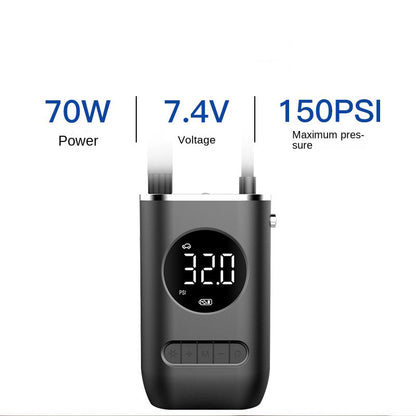 New Car Portable Inflator Pump Mini Bicycle Electric Tire Handheld Wireless Charging Super Car Inflator Pump - Free Shipping - aurelia-clothing-8955