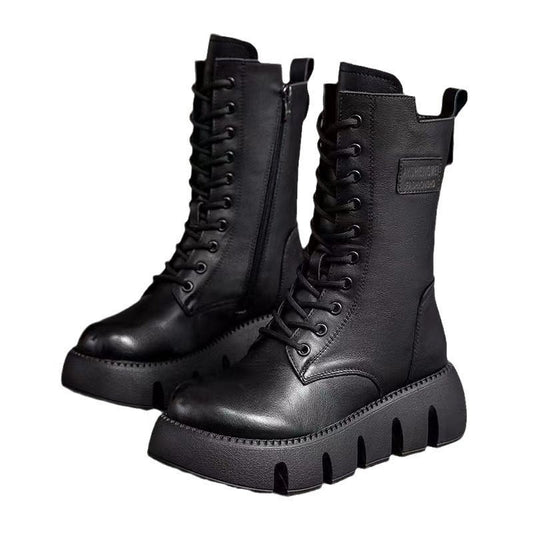 New Doc Martens boots with thick cotton mid-calf boots platform snow boots - Free Shipping - aurelia-clothing-8955