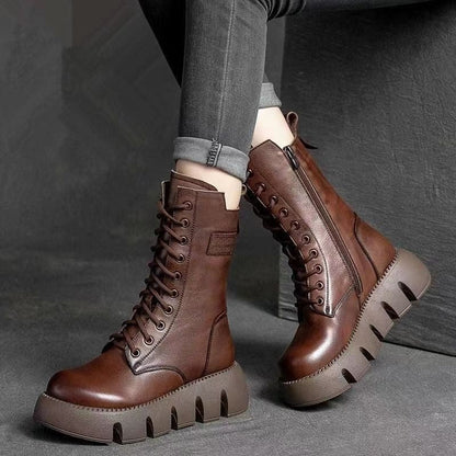 New Doc Martens boots with thick cotton mid-calf boots platform snow boots - Free Shipping - aurelia-clothing-8955