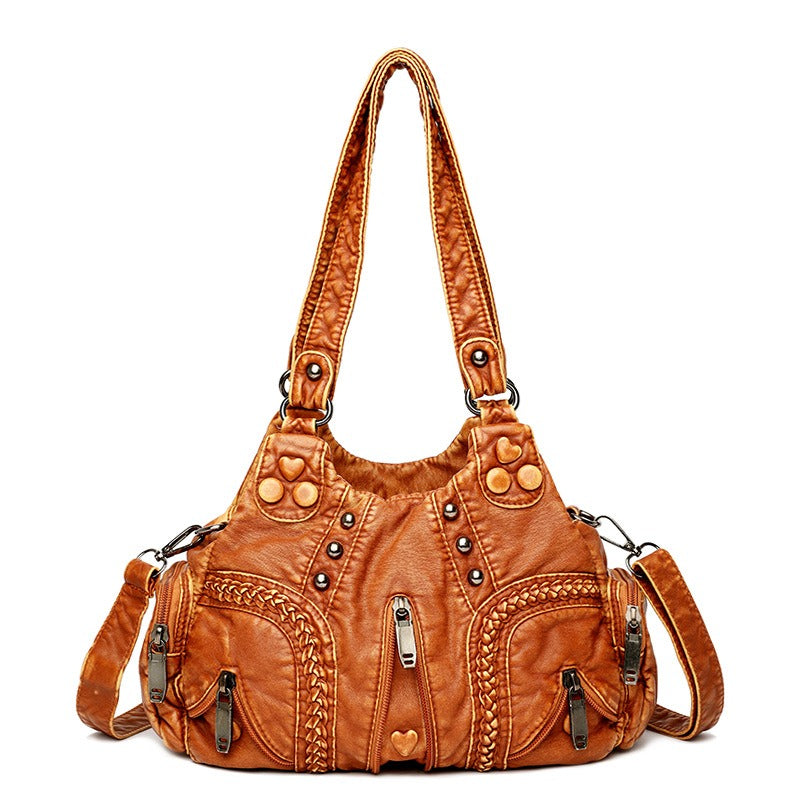 New European and American Retro Womens Bag Handbag Fashion Trend Large Capacity One Shoulder Crossbody Bag - Free Shipping - aurelia-clothing-8955