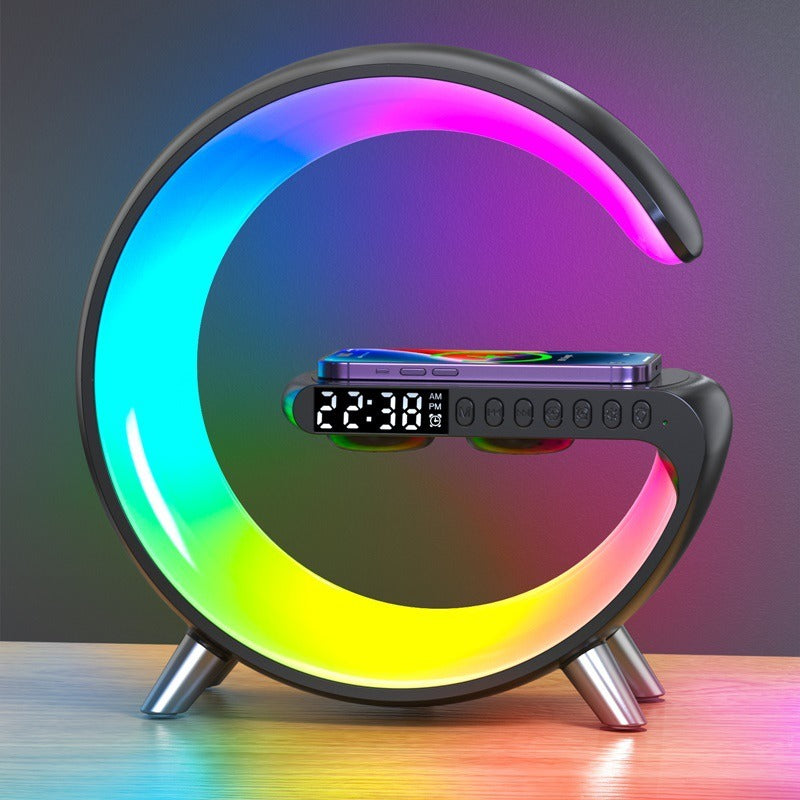 New Intelligent Bluetooth Speaker Projection Lamp Wireless Rechargeable Bedside Night Light Sunrise Wake-Up Lamp Polar Atmosphere Table Lamp - Free Shipping - aurelia-clothing-8955