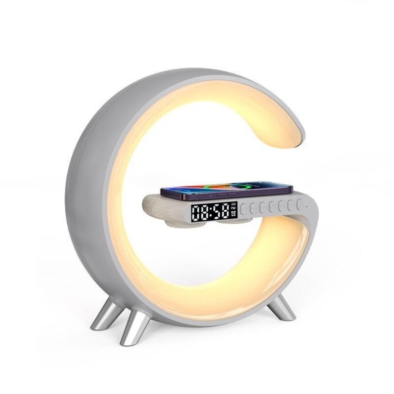 New Intelligent Bluetooth Speaker Projection Lamp Wireless Rechargeable Bedside Night Light Sunrise Wake-Up Lamp Polar Atmosphere Table Lamp - Free Shipping - aurelia-clothing-8955