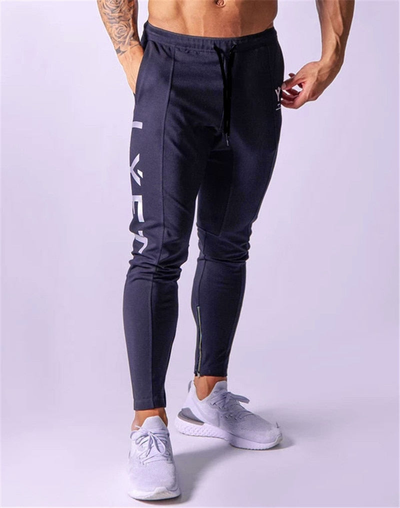 New Jogging Pants Men Sport Sweatpants Running Pants GYM Pants Men Joggers Cotton Trackpants Slim Fit Pants Bodybuilding Trouser - Free Shipping - aurelia-clothing-8955
