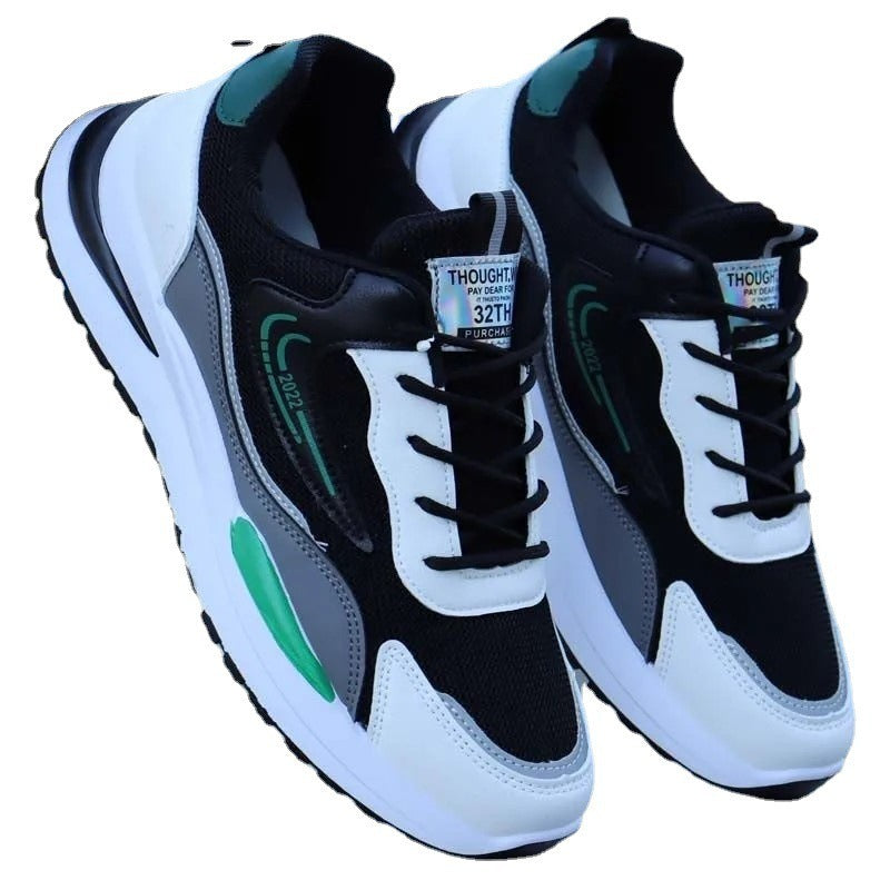 New Large Mens Shoes Sports Casual Shoes Mesh Breathable Shoes Black Mens Shoes - Free Shipping - aurelia-clothing-8955