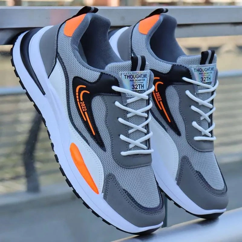 New Large Mens Shoes Sports Casual Shoes Mesh Breathable Shoes Black Mens Shoes - Free Shipping - aurelia-clothing-8955