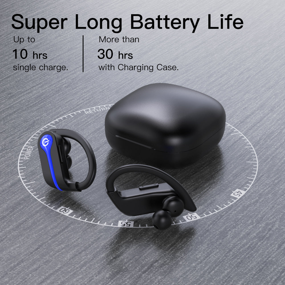 New Long Life Noise Cancelling Wireless Bluetooth Headset TWS In-Ear Q62 Sports Business Bluetooth Headset - Free Shipping - aurelia-clothing-8955