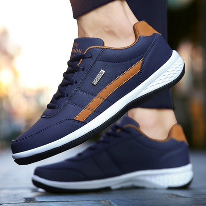 New Mens Shoes Large Leather Super Light Sports Shoes Casual Student Board Shoes Running Shoes - Free Shipping - aurelia-clothing-8955