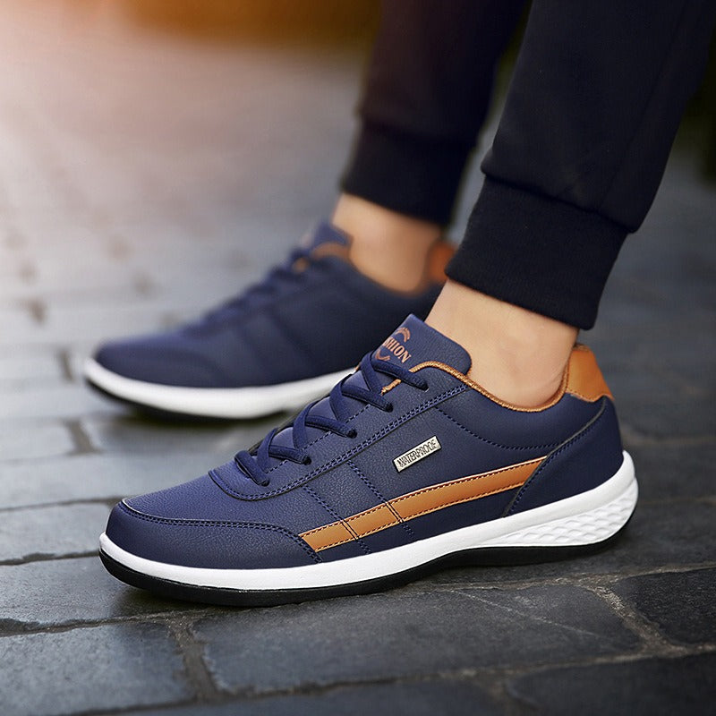 New Mens Shoes Large Leather Super Light Sports Shoes Casual Student Board Shoes Running Shoes - Free Shipping - aurelia-clothing-8955