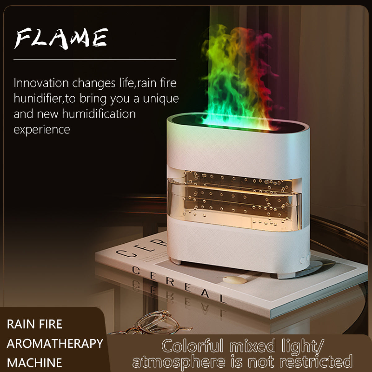 New Products Rain Cloud Fire Humidifier Water Drip Novedades  Rain Water Diffuser Fire Flame Humidifier Aroma Diffuser - Free Shipping - aurelia-clothing-8955