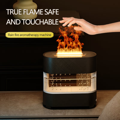 New Products Rain Cloud Fire Humidifier Water Drip Novedades  Rain Water Diffuser Fire Flame Humidifier Aroma Diffuser - Free Shipping - aurelia-clothing-8955