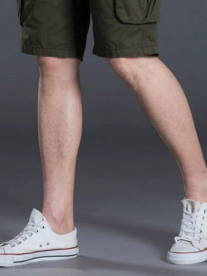New Thin Workwear Shorts Solid Color Loose Multi-Pocket Straight Casual Pants - Free Shipping - aurelia-clothing-8955
