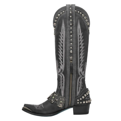 New Western Style Womens Competitive Denim Oversized Boots - Free Shipping - aurelia-clothing-8955