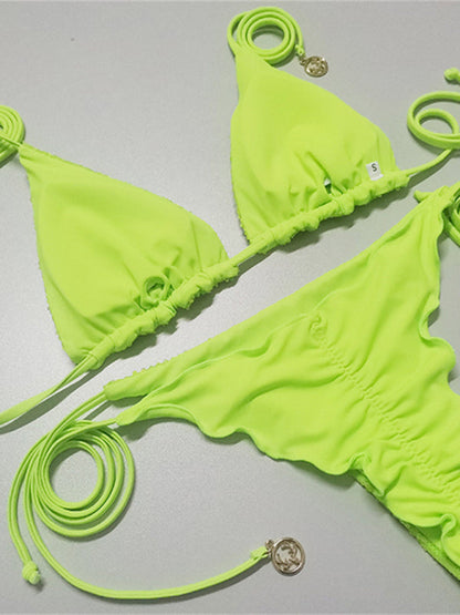 New sequined bikini triangle strap multi-color-Free Shipping - aurelia-clothing-8955