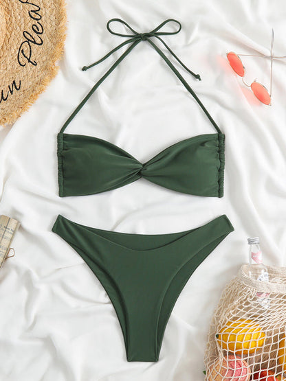 New womens adjustable strap sexy leopard print bikini two-piece  - Free Shipping - aurelia-clothing-8955