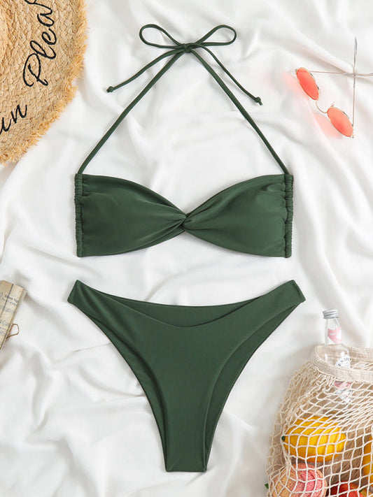 New womens adjustable strap sexy leopard print bikini two-piece  - Free Shipping - aurelia-clothing-8955