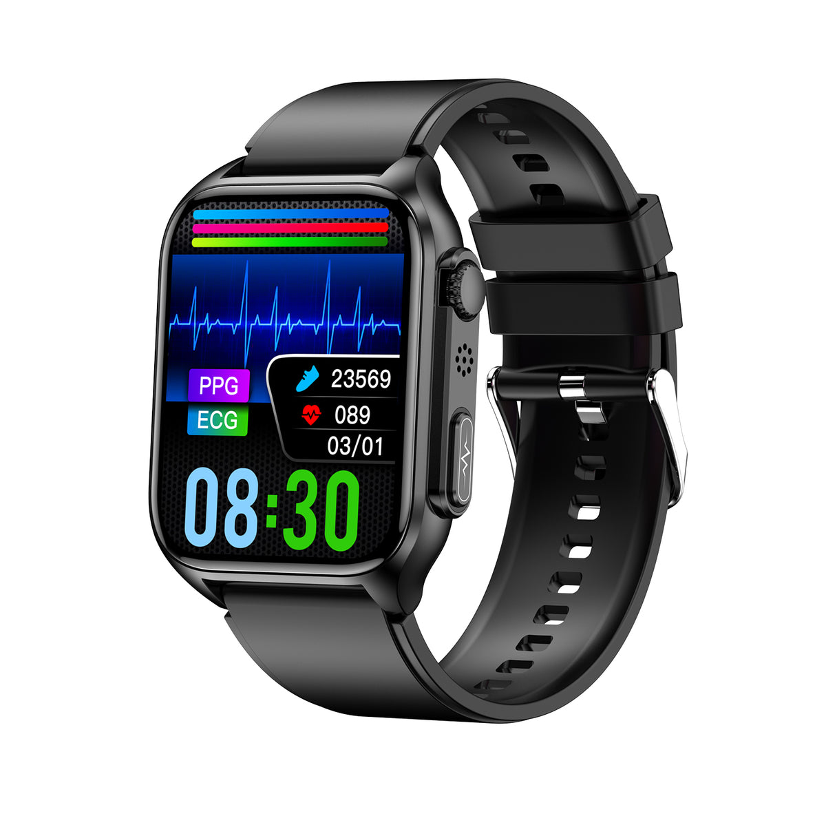 Non invasive blood sugar smart watch TK12ECG ECG blood pressure blood oxygen sleep monitoring call bracelet - Free Shipping - aurelia-clothing-8955