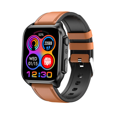 Non invasive blood sugar smart watch TK12ECG ECG blood pressure blood oxygen sleep monitoring call bracelet - Free Shipping - aurelia-clothing-8955