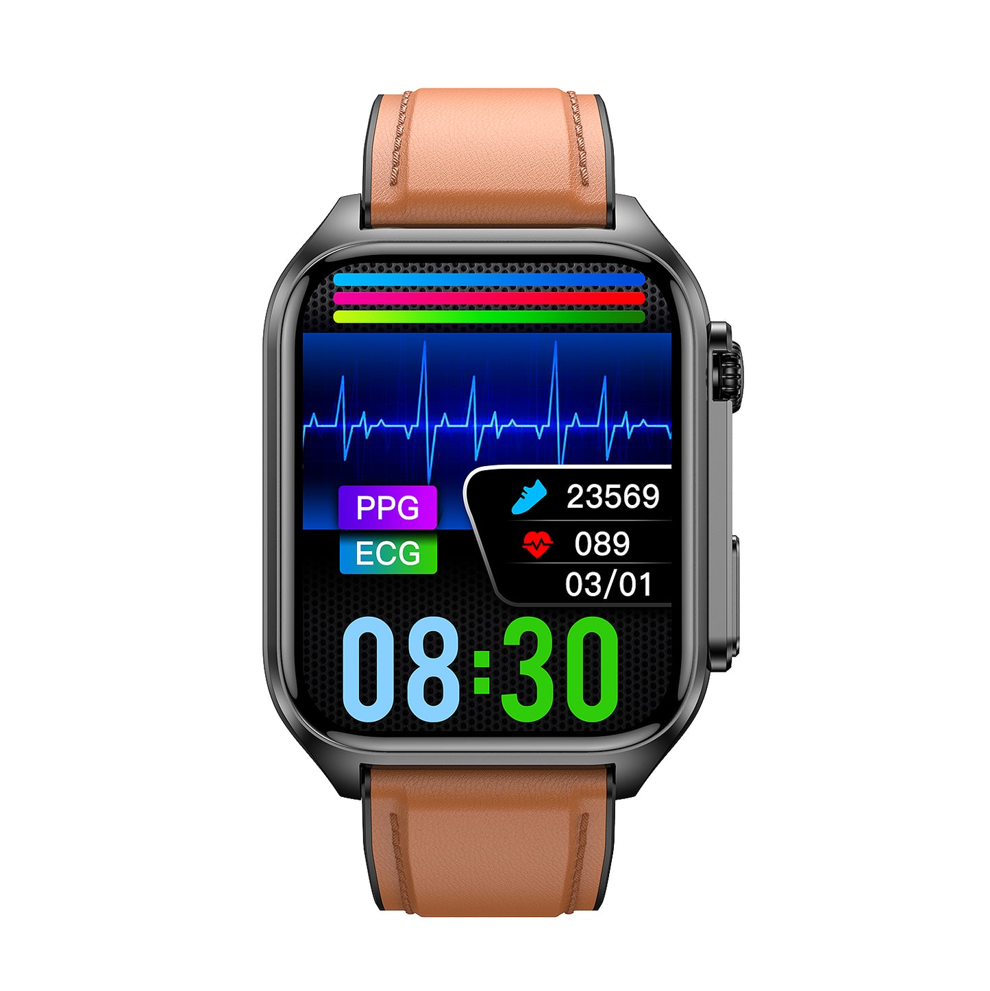 Non invasive blood sugar smart watch TK12ECG ECG blood pressure blood oxygen sleep monitoring call bracelet - Free Shipping - aurelia-clothing-8955