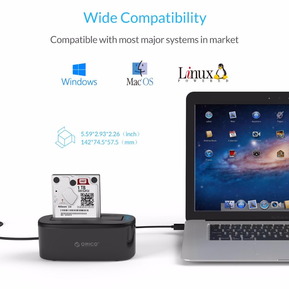 ORICO USAP HDD Docking Station 5Gbps Super Speed USB 3.0 to SATA Hard Drive Docking Station for 2.5 3.5 - Free Shipping - aurelia-clothing-8955