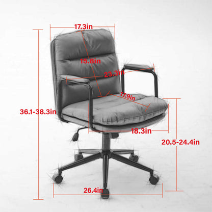 Office Chair,Mid Back Home Office Desk Task Chair-FreeShipping - aurelia-clothing-8955