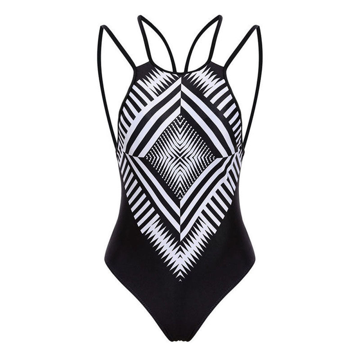 One Piece Padded Bra Bikini Women Swimsuit Bandage Push up Swimwear Bathing Suit-in Body Suits - Free Shipping - aurelia-clothing-8955