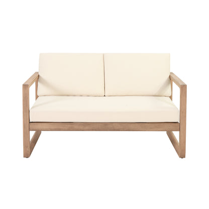 Outdoor Acacia Wood Loveseat and Coffee-Free Shipping - aurelia-clothing-8955