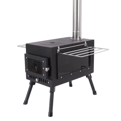 Outdoor Courtyard Firewood Stove Carbon Steel Portable Foldable Wood Camping Stove For Outdoor Tents - Free Shipping - aurelia-clothing-8955
