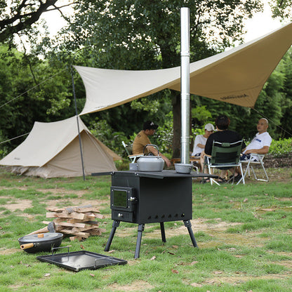 Outdoor Courtyard Firewood Stove Carbon Steel Portable Foldable Wood Camping Stove For Outdoor Tents - Free Shipping - aurelia-clothing-8955
