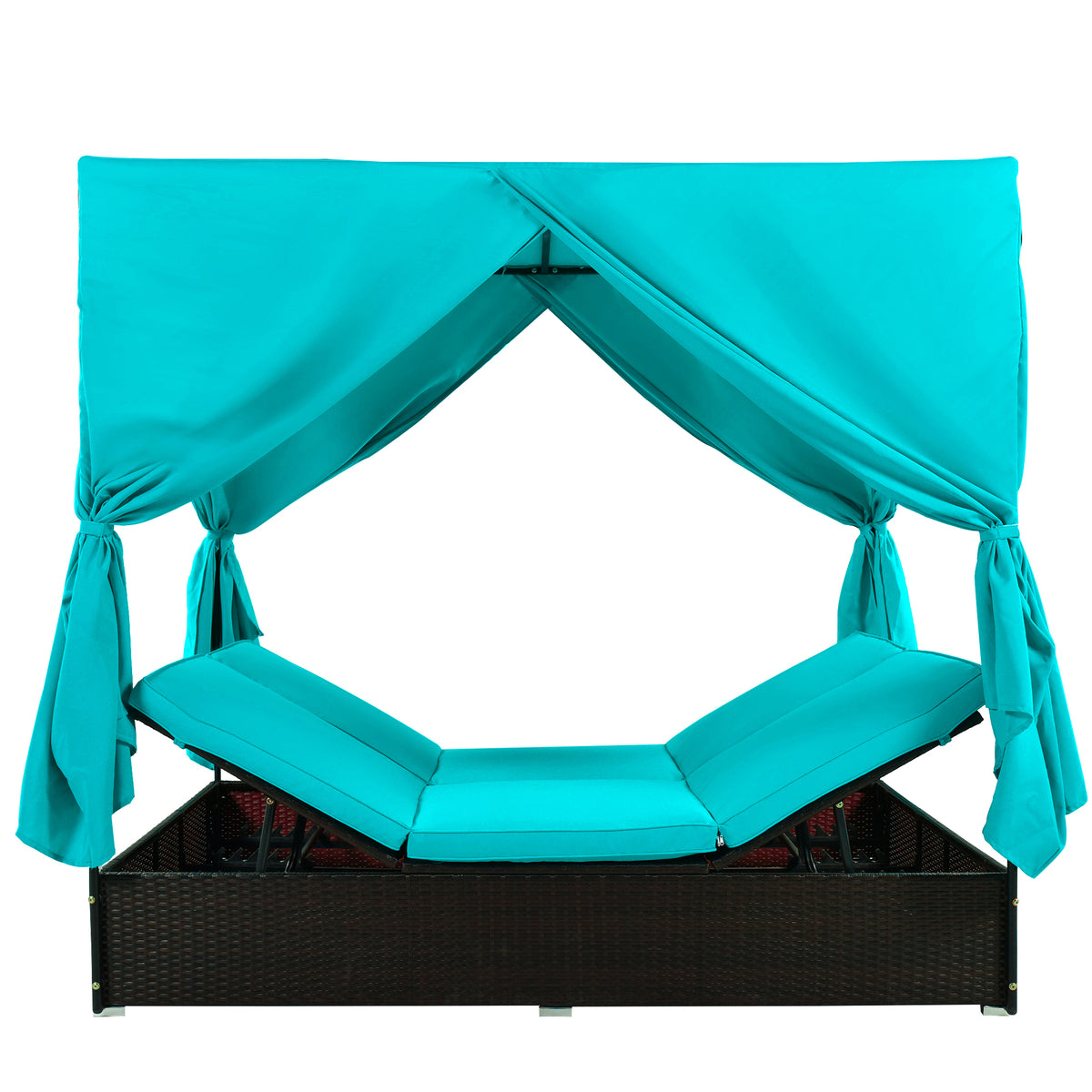 Outdoor Double Chaise Lounge Daybed-Free Shipping - aurelia-clothing-8955