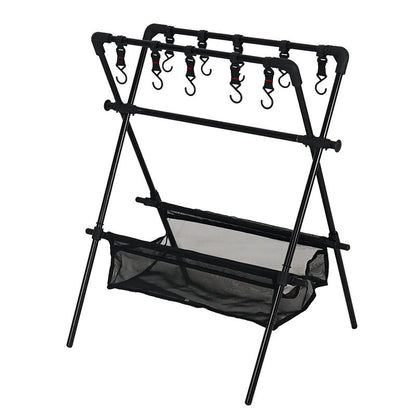 Outdoor camping folding shelf camping car drying rack drying net drying rack storage rack - Free Shipping - aurelia-clothing-8955