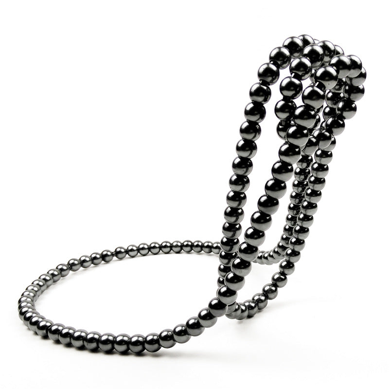 Pearl Necklace Stainless Steel Wine Rack Wine Pedestal Clamp Holder Suspension Champagne Whisky Small Ornaments- Free Shipping - aurelia-clothing-8955
